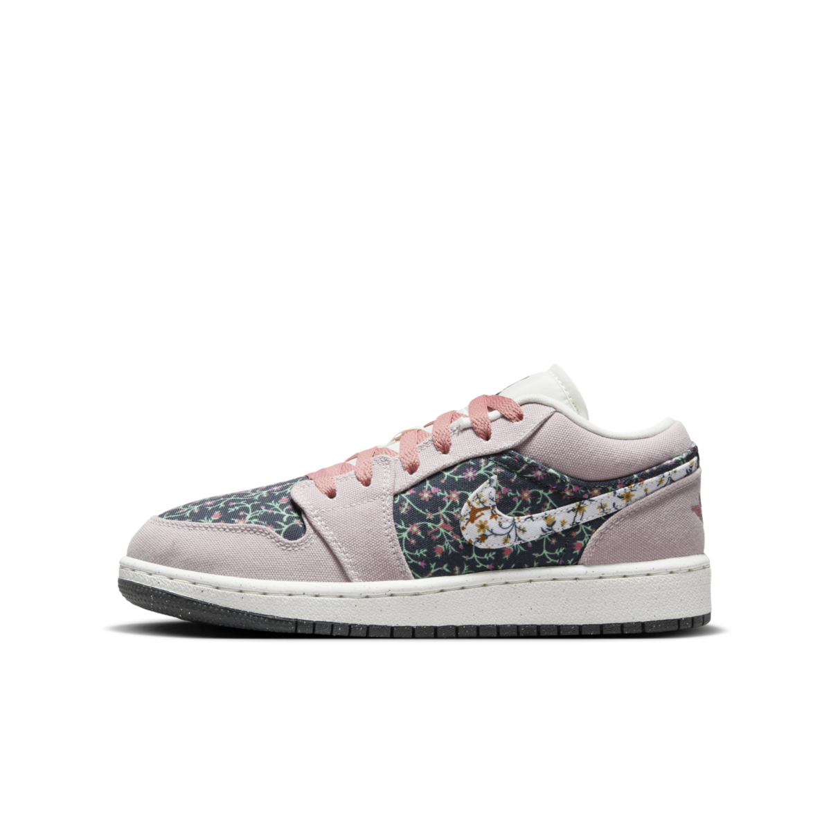 Кецове и обувки Jordan Air Jordan 1 Low SE "Canvas Floral" GS Розово | FJ3445-001, 0
