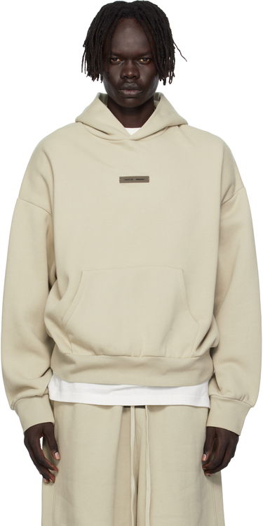 Суитчър Fear of God Fear of God ESSENTIALS Classic Fit Fleece Hoodie Бежово | 192SP252056F, 0