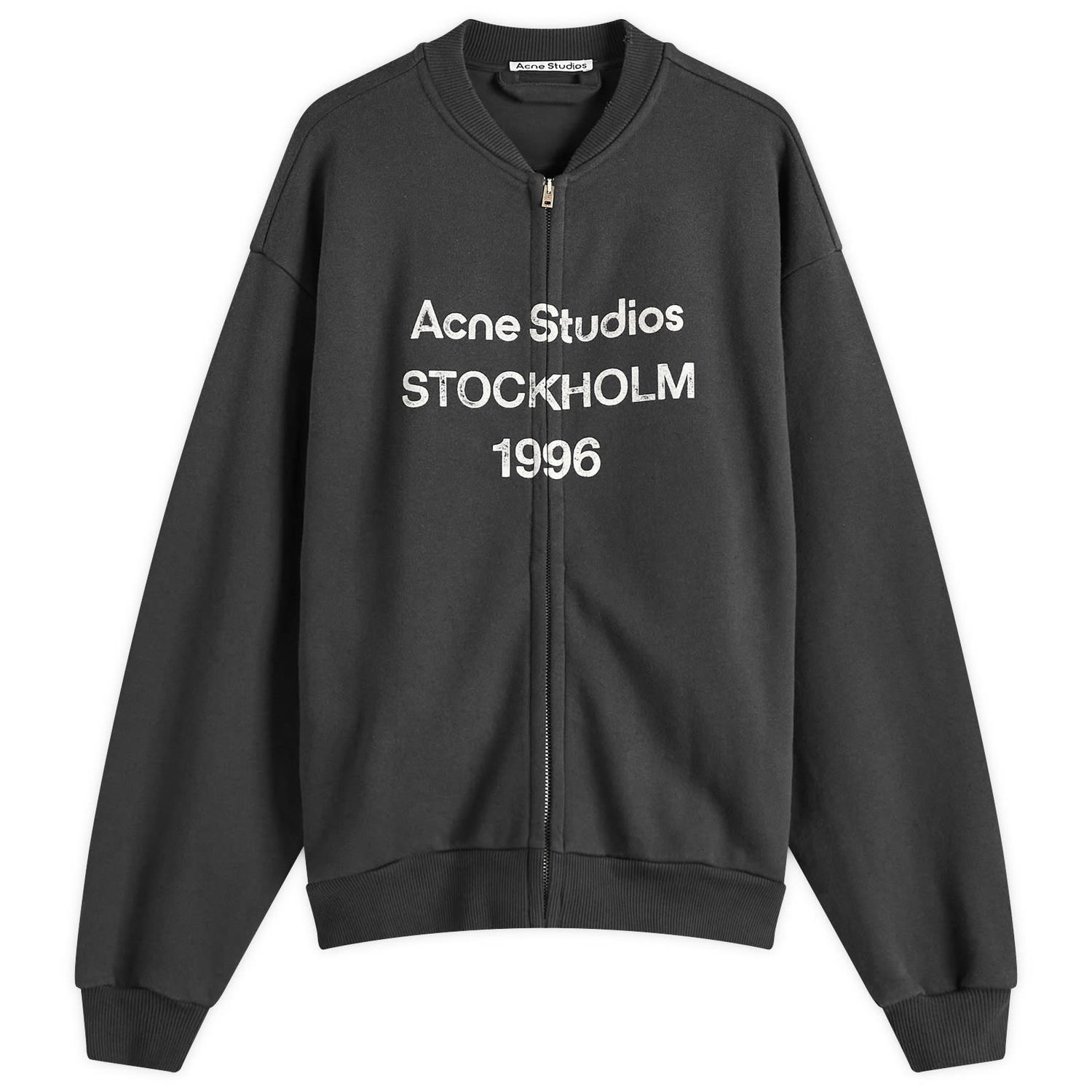 Яке бомбър Acne Studios Fiah U Zip 1996 Zip Sweat Bomber Jacket Сиво | CI0189-900, 0