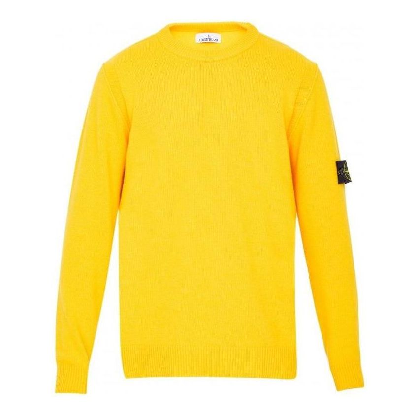 Пуловер Stone Island Stone Island Logo Patch Crewneck Jumper Жълто | 7715508A3-V0030, 0