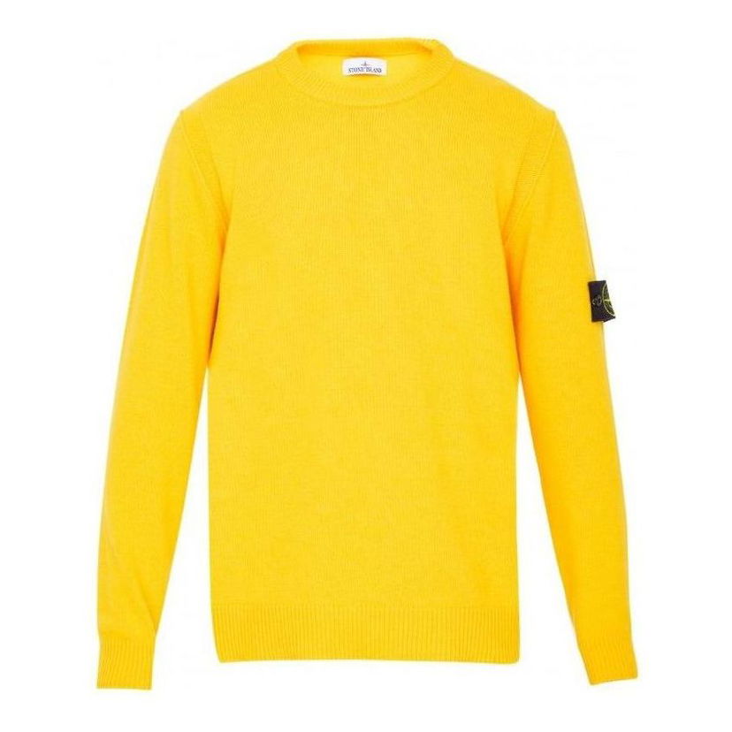 Пуловер Stone Island Stone Island Logo Patch Crewneck Jumper Жълто | 7715508A3-V0030