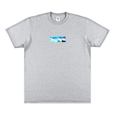 Тениска Supreme Emilio Pucci x Box Logo Tee 'Heather Grey/Blue' Сиво | SS21T4 HEATHER GREY BLUE, 0