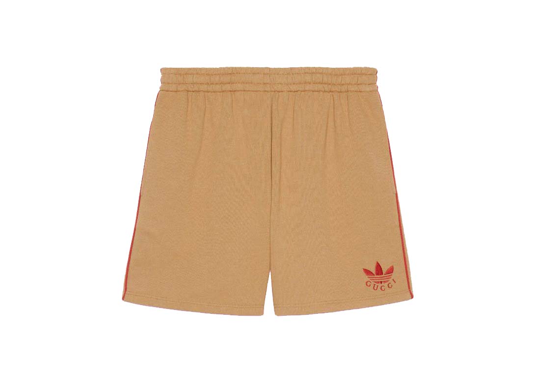 Къси панталони Gucci adidas x Cotton Jersey Shorts Бежово | 691640 XJEML 2184, 0