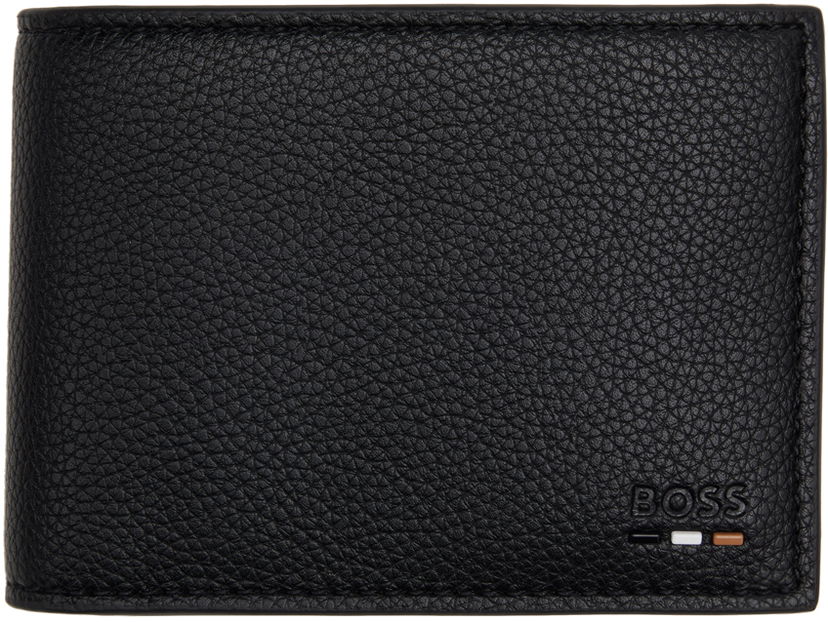 Портфейл BOSS Black Faux-Leather Billfold Wallet Черно | 50491958