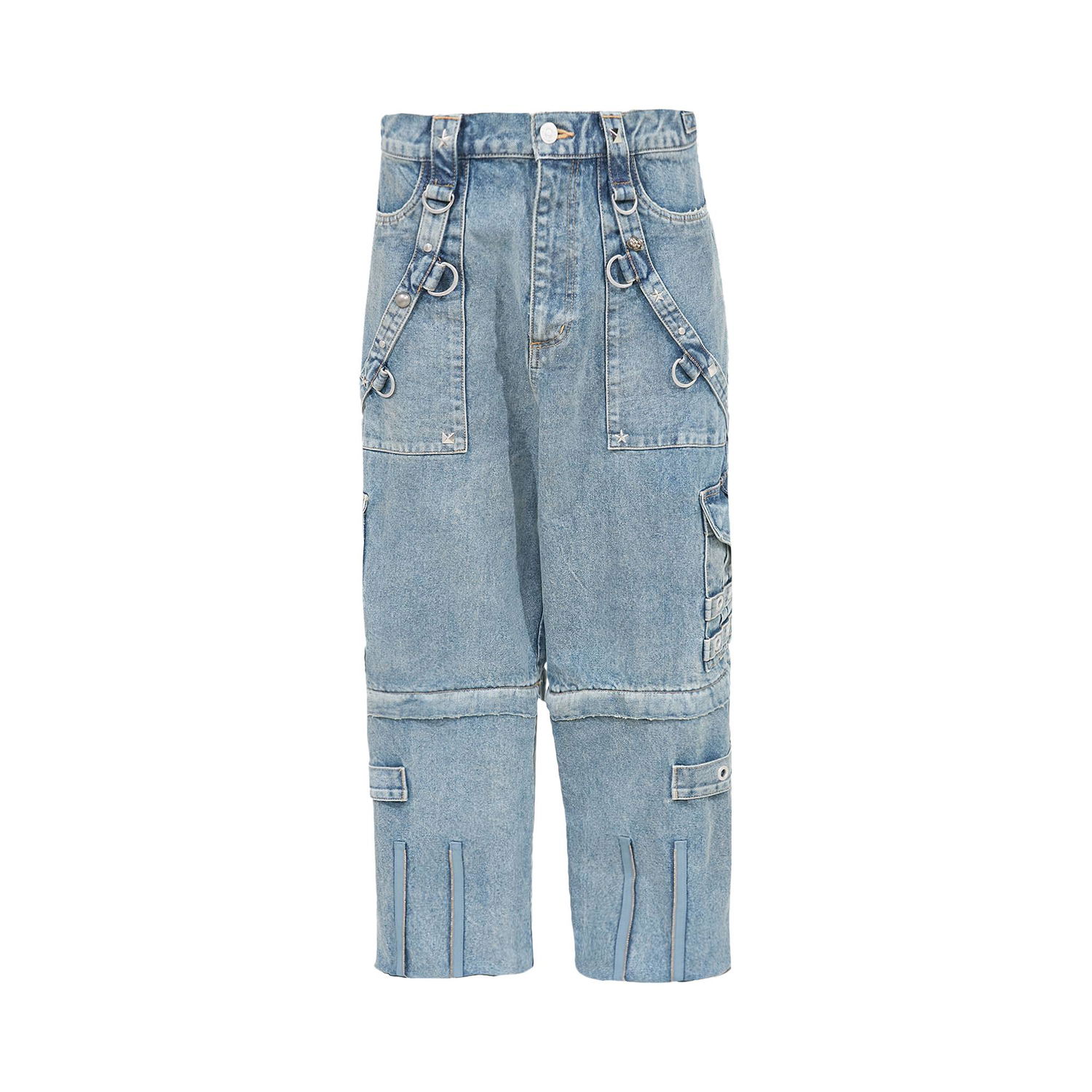 Дънки Balenciaga Raver Baggy Pants Синьо | 681703 TJW60 4012, 1