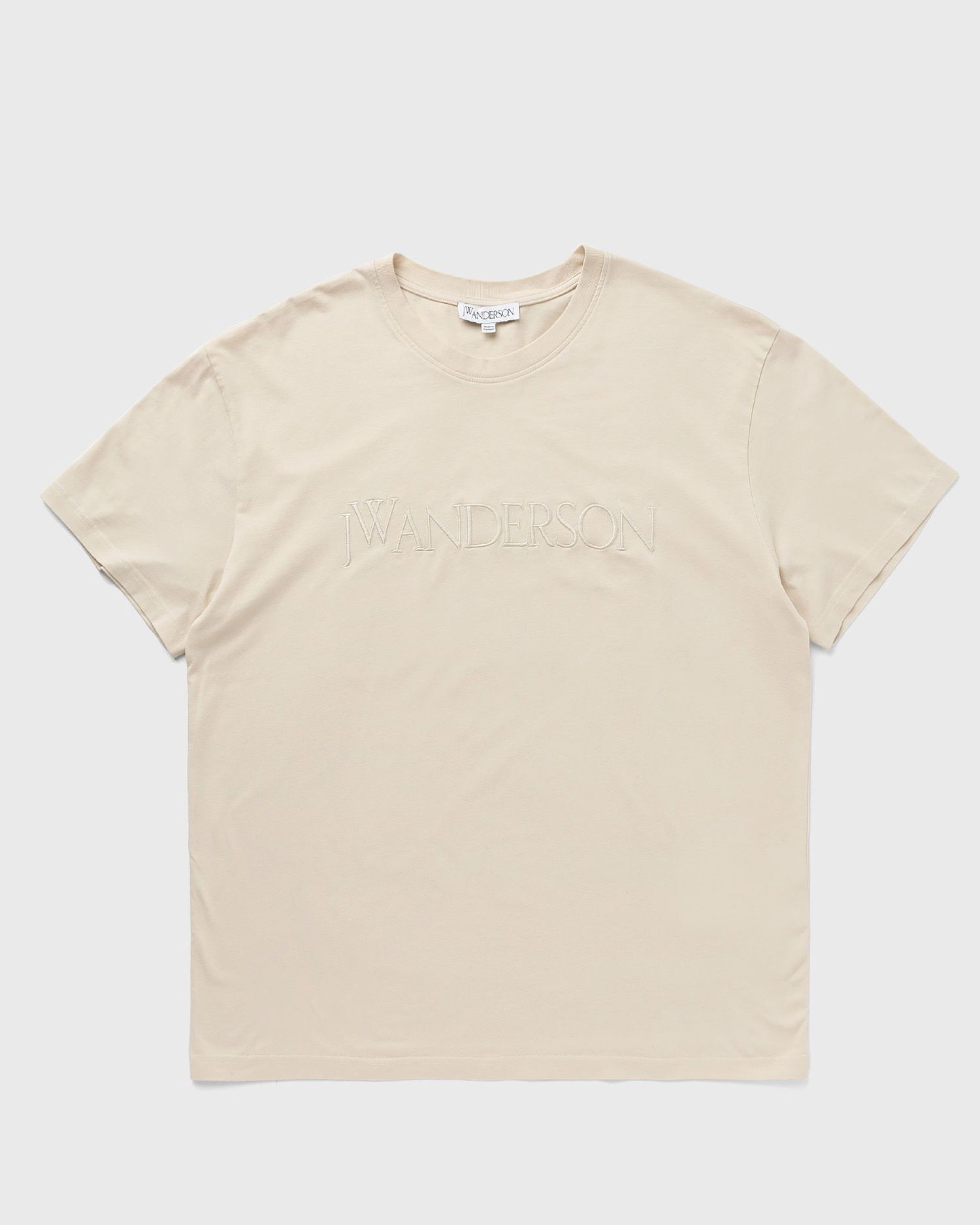 Тениска JW Anderson LOGO EMBROIDERY TEE Бежово | JT0211-PG0980-132, 0