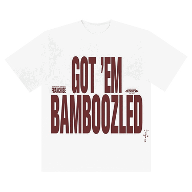 Тениска Cactus Jack by Travis Scott Get Em Bamboozled Franchise Short-Sleeve T-Shirt Бяло | CJMF SS02 WHIT, 0