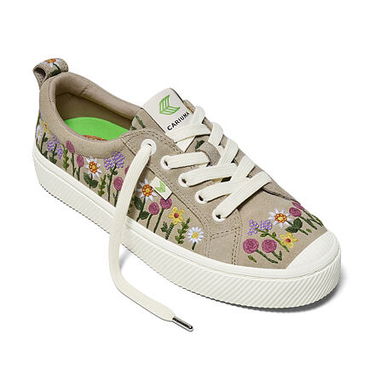 Кецове и обувки Cariuma OCA Low Embroidered Flowers Сиво | 100102N33, 3