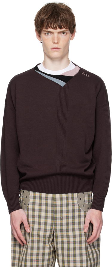 Пуловер KIKO KOSTADINOV Kiko Kostadinov Vig Multi Collar Sweater Кафяво | KKAW25KN04-97, 0