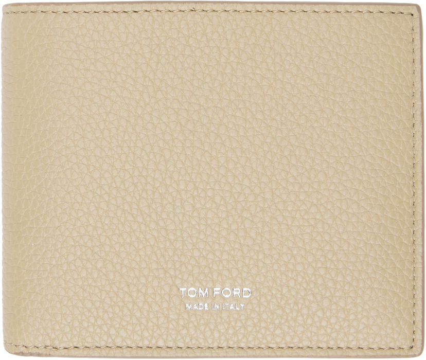 Портфейл Tom Ford Grain Leather Classic Bifold Wallet Бежово | Y0278-LCL158S