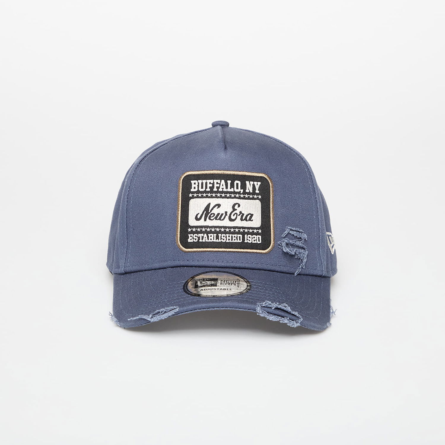 Шапка с козирка New Era New Era 9FORTY A-Frame Patch Distressed Snapback Cap Синьо | 60691086, 0