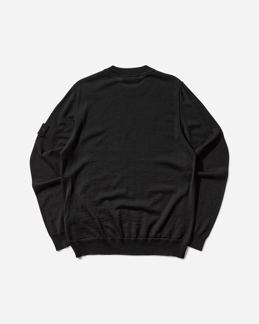 Пуловер Stone Island Ghost Pure Light Wool Crewneck Sweater Черно | K2S15-5100074-S00FC V0029