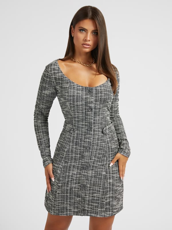 Pокля GUESS Tweed Сиво | W2BK46KBDX0, 0