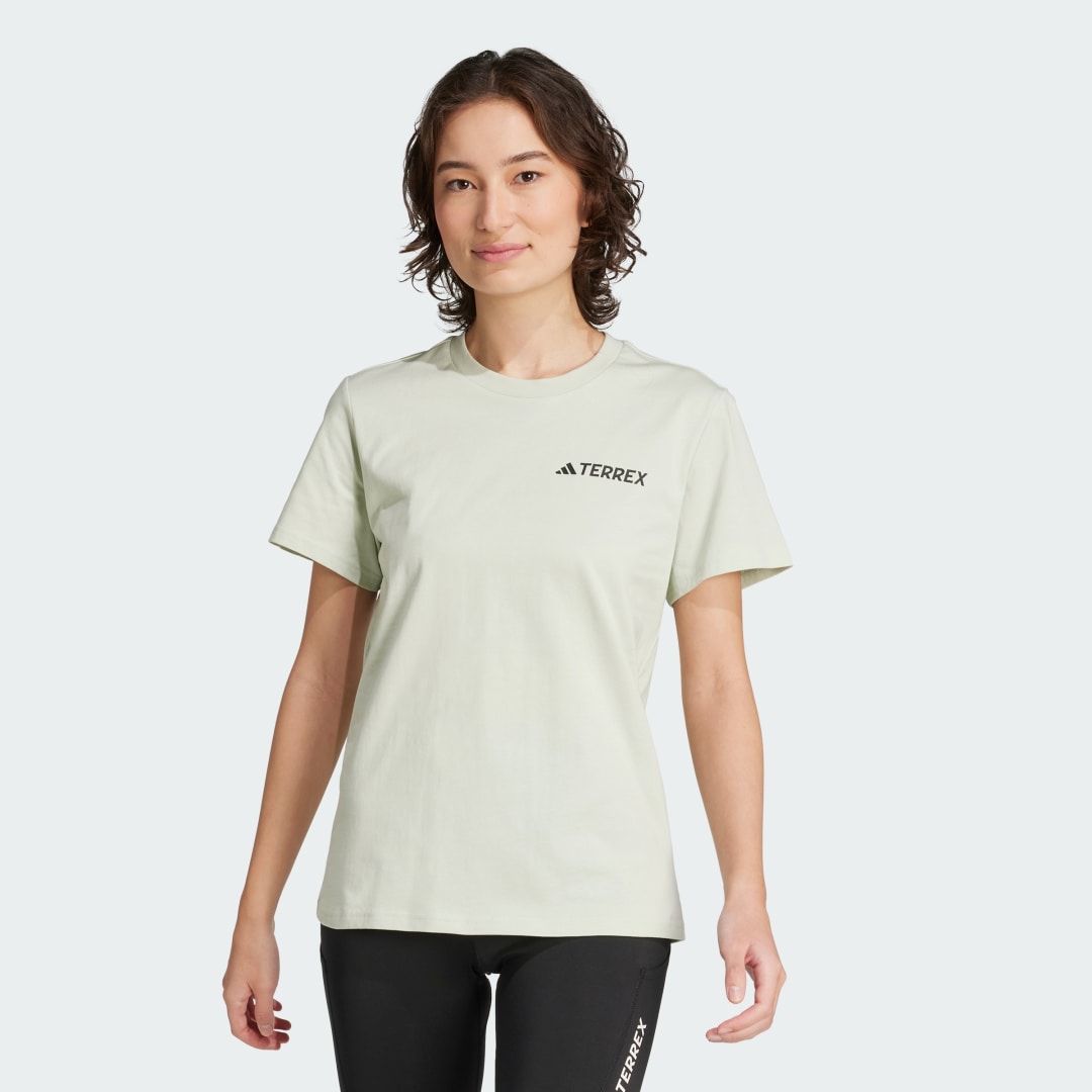 Тениска adidas Performance Terrex Graphic T-Shirt Зелено | JM0356, 0