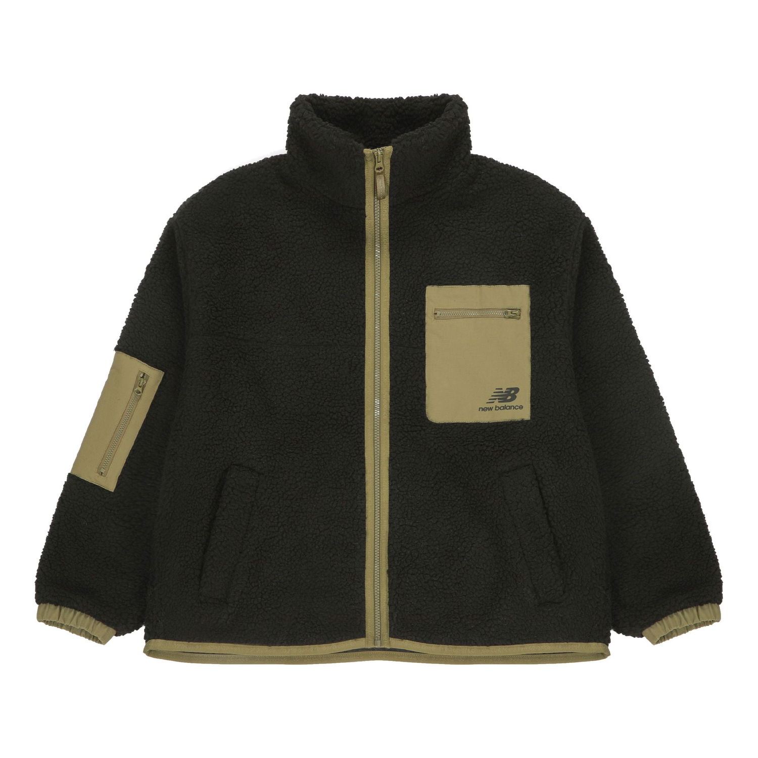 Суитчър New Balance Splicing Retro Stand Collar Short Jacket Черно | AWJ13326-BK, 0