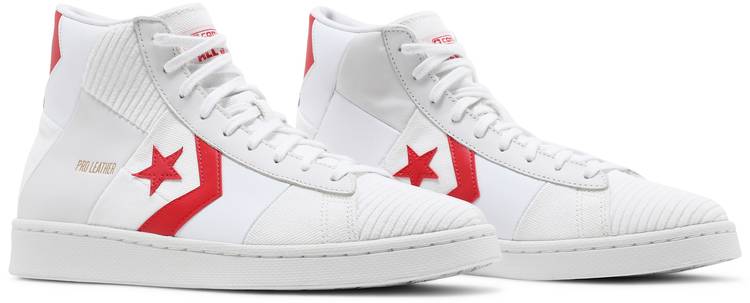 Кецове и обувки Converse Pro Leather High "Summer Drip - White University Red" Бяло | 170900C, 1