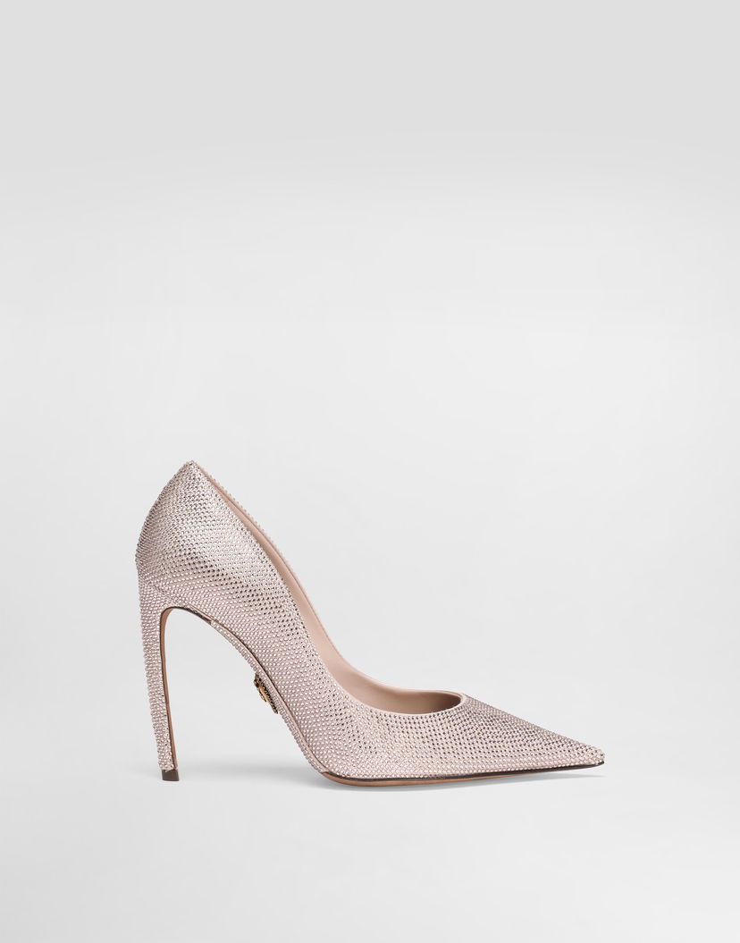 Аксесоари Dolce & Gabbana Dolce & Gabbana Devotion Satin Pumps with Rhinestones Розово | CD1970AJ5678J390
