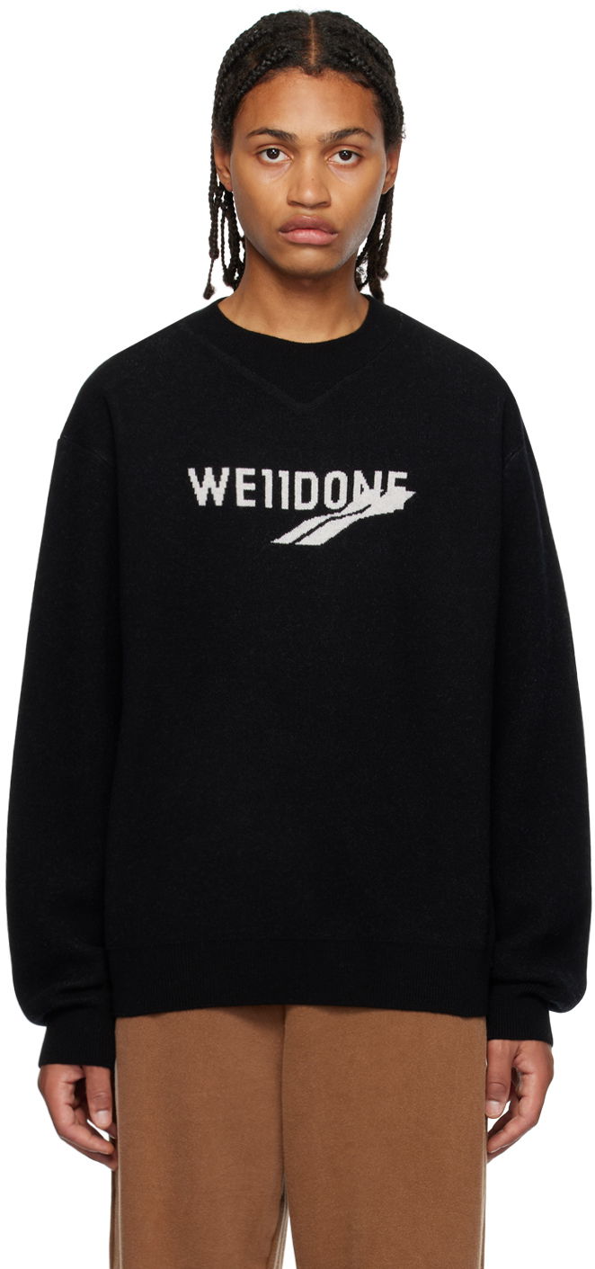 Пуловер We11done We11done Crewneck Sweater Черно | WD-KT3-23-613-U-BK, 0