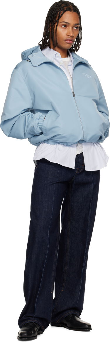 Ветровка Givenchy Hooded Full-Zip Windbreaker Jacket Синьо | BM01DR166P451, 3