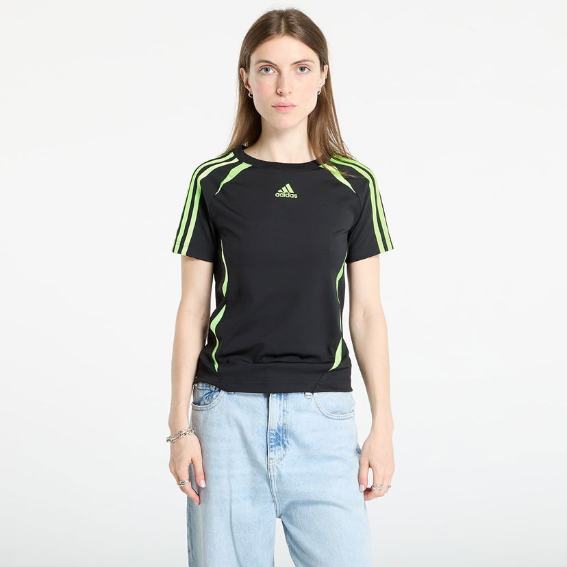 Тениска adidas Originals Teamgeist Adicolor Slim Jersey T-Shirt Черно | JZ6709