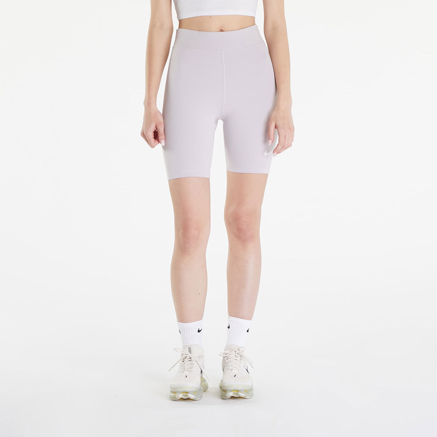 Къси панталони Nike Sportswear Classics High-Waisted 8" Biker Shorts Pale Pink Розово | DV7797-019, 0
