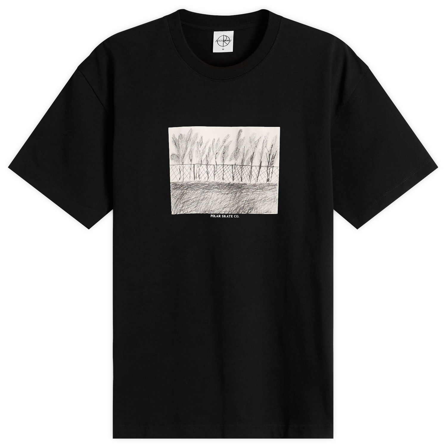 Тениска Polar Skate Co. Fence Graphic Tee Черно | PSC-F25-29-BLK, 1