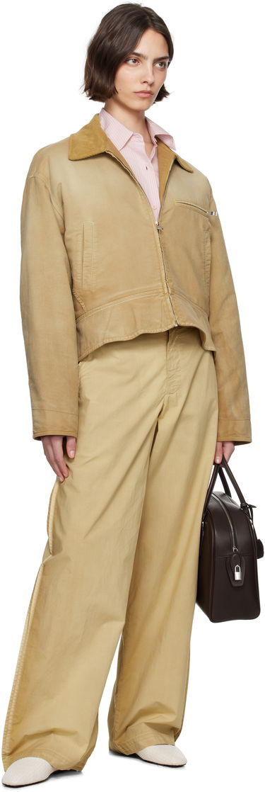 Яке бомбър JW Anderson JW Anderson Curved Hem Workwear Jacket Бежово | JK0380-PG1759, 3
