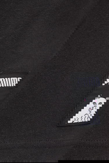 Тениска Puma Puma x RIPNDIP T-Shirt with Peeking Cat Pocket Print Черно | 633779, 4
