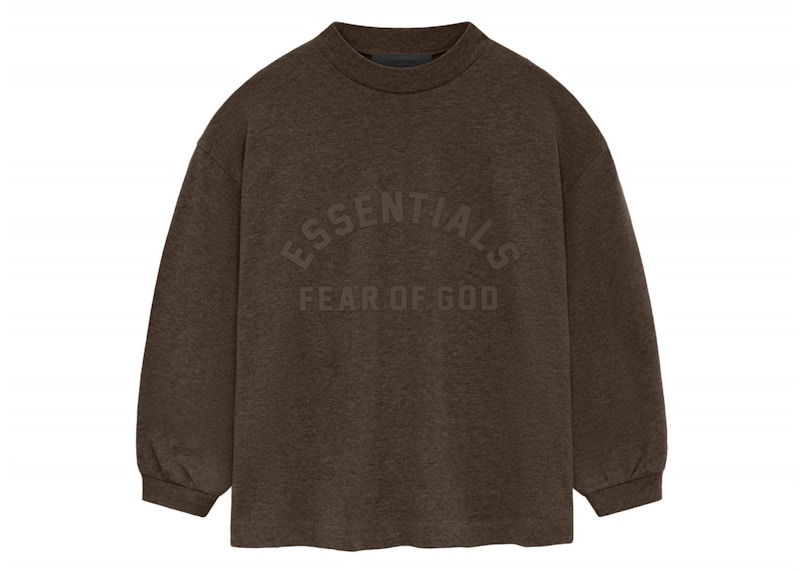 Пуловер Fear of God Fear of God Essentials Core Collection Kids Long Sleeve T-Shirt Кафяво | 785SU241022K