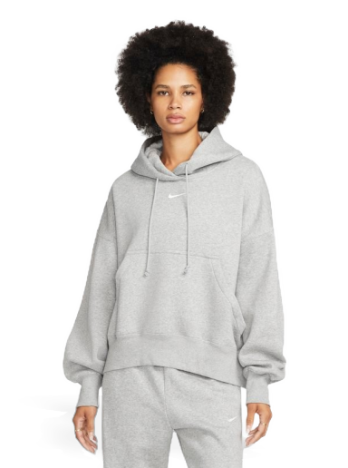 Суитчър Nike Sportswear Phoenix Fleece Over-Oversized Pullover Hoodie Сиво | DQ5858-063