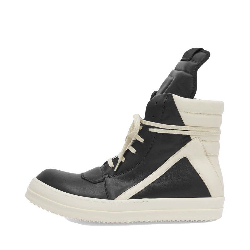 Кецове и обувки Rick Owens Geobasket Leather Black/Milk Size EU 40 Бяло | RU02D6894-911