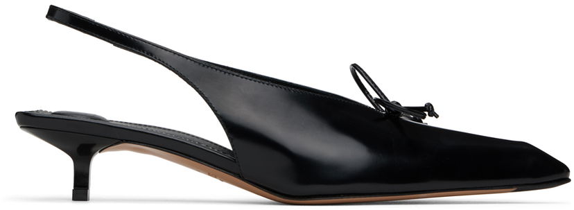 Кецове и обувки Jacquemus Les Sculptures 'Les slingbacks Cubisto basses' Heels "Black" Черно | 24E241FO138-4036