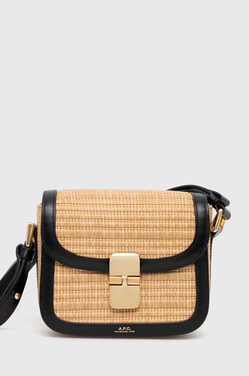 Дамска чанта A.P.C. Grace Mini Bag Бежово | VIALB.F61515.LZZ, 0