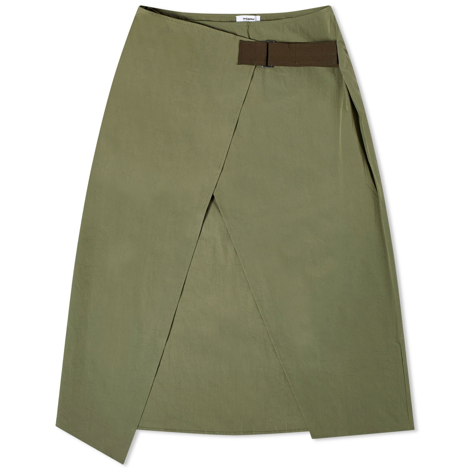 Пола Miaou Miaou Solana Midi Wrap Skirt, Size X-Small Зелено | 4053NYLMT, 1