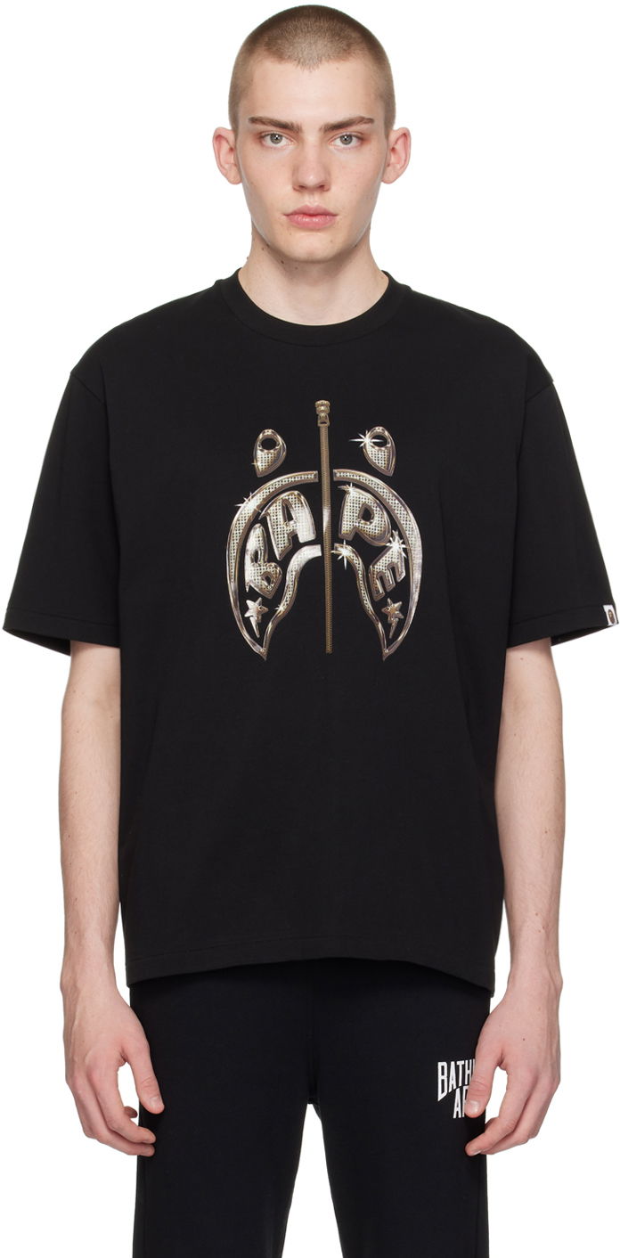 Тениска BAPE Mad Shark T-Shirt Черно | 001TEK301333M, 0