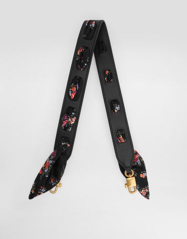 Раници и чанти Dolce & Gabbana Dolce & Gabbana Black Leather Floral Detail Shoulder Strap Многоцветен | BI3468A02168W919, 3