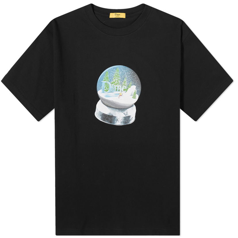 Тениска Dime Snow Globe T-Shirt Черно | DIMEHO2326BLK