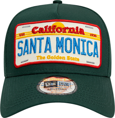 Шапка с козирка New Era Santa Monica License Plate 9FORTY A-Frame Adjustable Cap Зелено | 60595463-60595463, 3