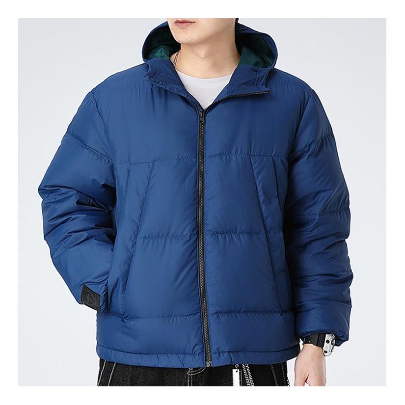 Пухо яке Nike LeBron Solid Color Zipper Hooded Down Jacket Синьо | CK6774-490, 0