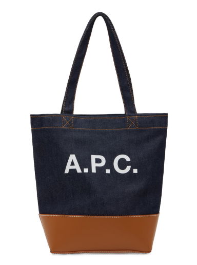 Navy & Tan Small Axel Tote