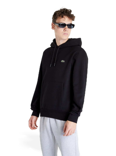 Суитчър Lacoste Organic Cotton Hooded Sweatshirt Черно | SH9623-031