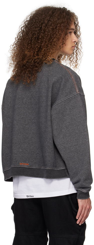 Суитчър We11done We11done Faded Crewneck Sweatshirt Сиво | WD-TS0-24-788-U-BK, 2