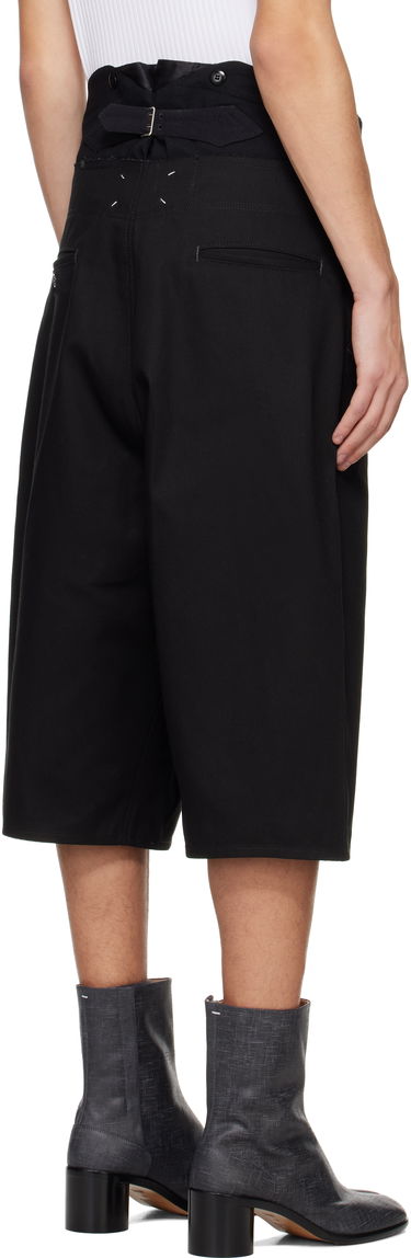 Къси панталони Maison Margiela Maison Margiela Spliced Cotton Shorts Черно | S50MU0079 M35206, 2