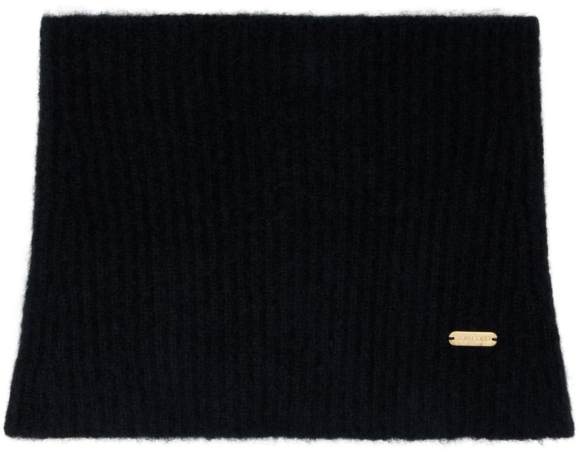 Шал Tom Ford Tom Ford Snood with Metal Plaque Черно | SNK001-YAX935