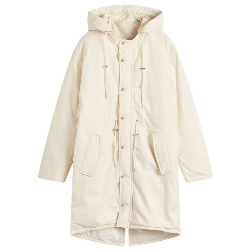 Парка adidas Originals Coach Jacket With Fleece Lining Бяло | JJ2928