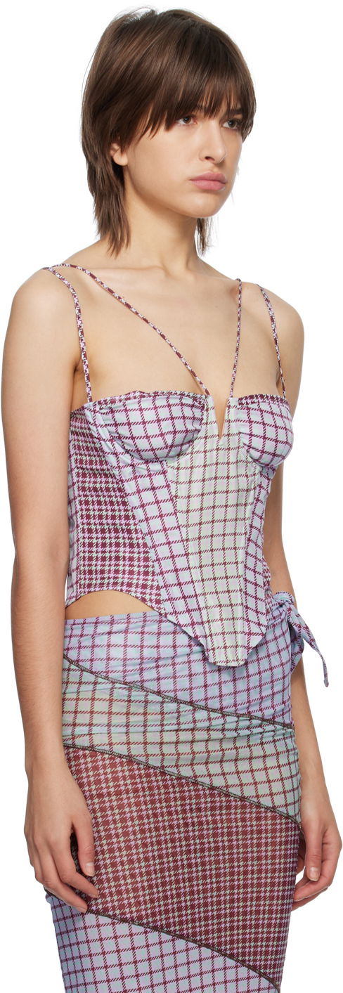 Pокля Miaou Miaou Hannah Jewett Apex Corset Top Лилаво | 7046TAFBRS, 1