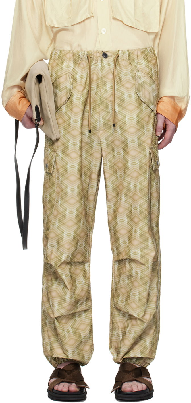 Карго панталони Dries Van Noten Loose Cargo Pants Зелено | 241-020944-8026, 0