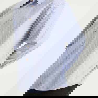 Риза OUR LEGACY Beyond Shirt Typewriter Stripe Poplin Синьо | M4252BS, 5