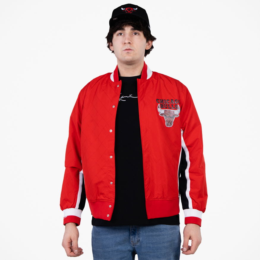 Яке бомбър Mitchell & Ness 75th Anniversary Warm Up Jacket Chicago Bulls Червено | OJBF1201-CBUYYPPPRED1, 0