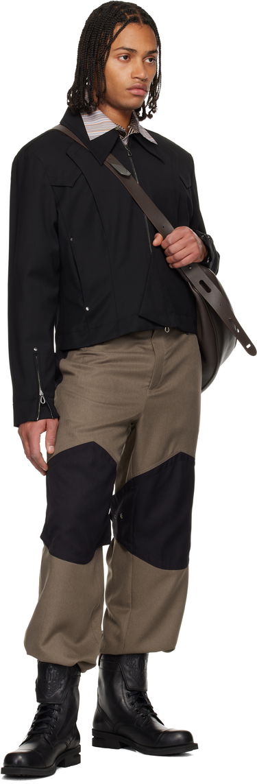 Панталони KIKO KOSTADINOV Kiko Kostadinov Orvos Panelled Trousers Кафяво | KKAW25T07-18, 3